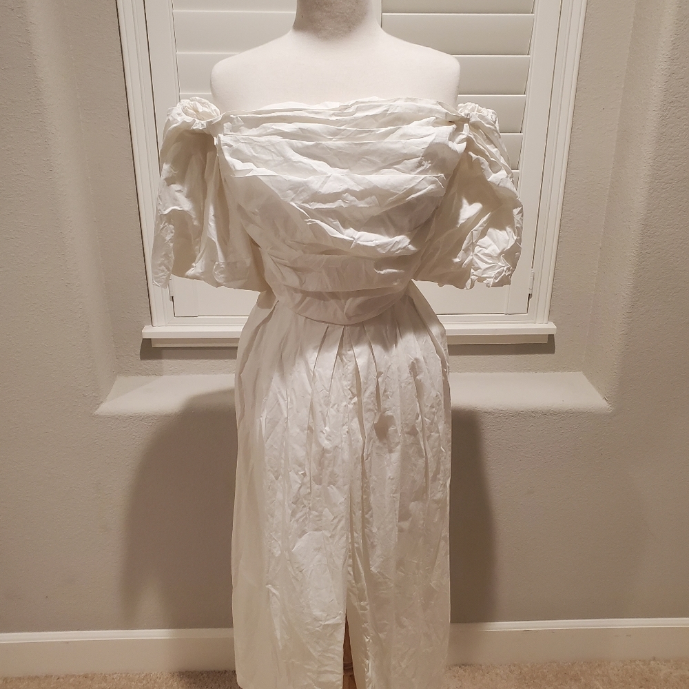 White cotton jumpsuit